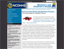 Tablet Screenshot of ncsicklecellprogram.org